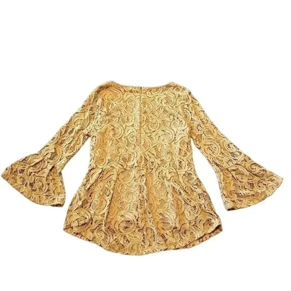 Adrianna Papell Lacey Blouse - Size Small - Cream Color‎ - Picture 2 of 3